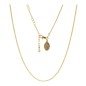 Cadena rolo 40 CM chapada en oro (1 micra)
