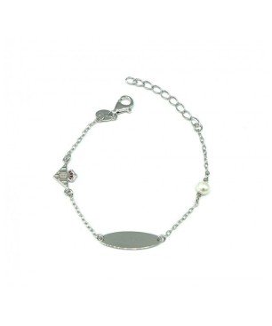 ESCLAVA OFICIAL REAL BETIS CJ2050A PLATA ESCUDO COLOR Y PERLA