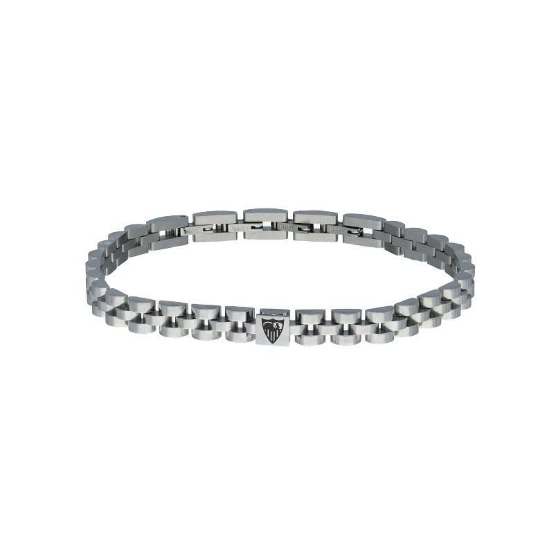 PULSERA SEVILLA F,C ACERO ESCUDO CENTRO