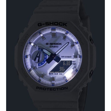 Reloj G-SHOCK GA-2100HDS-7AER Unisex Blanco CLASSIC Sumergible (200m)