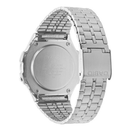 Reloj CASIO Vintage Unisex - Round Retro Digital Acero Plateado - A171WE-1AEF
