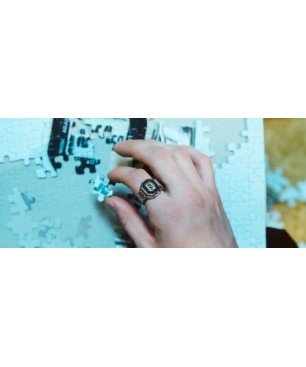 Anillo Reloj Casio CRW-001-1 Digital Estructura Metálica 50 Aniversario de los relojes Casio