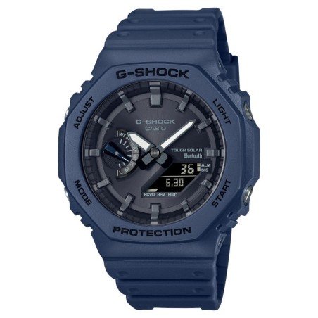 Reloj Casio G-SHOCK Para Hombre - Serie 2100 Smartphone Link - Octogonal Azul Oscuro - Sumergible (200m) - GA-B2100-2AER