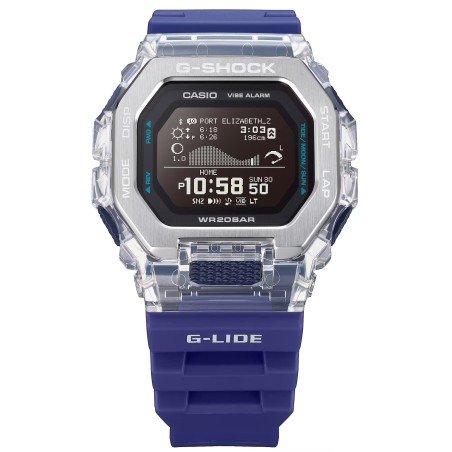 Reloj G-SHOCK GBX-100S-2ER G-LIDE Hombre Deportivo Verano Surf Azul Sumergible (200m)