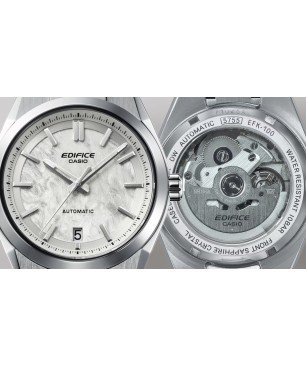 Reloj Casio EDIFICE EFK-100D-7AER Blanco Alta Gama - Tres Manecillas - Sumergible (100m)