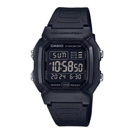 Reloj Digital Casio W-800H-1BVES Hombre Negro Sumergible (100m)