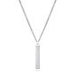 Collar VICEROY Hombre Colección Laura Escanes - Cadena y Barra Colgante de Acero con Diamante Creado | 50 +5 cm | 75387C01000