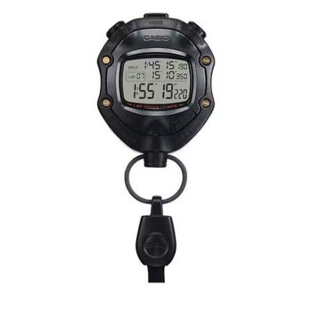 Cronómetro Deportivo CASIO - Color Negro con Correa para el Cuello - Alta Precisión y Diseño Ergonómico - HS-80TW-1EF