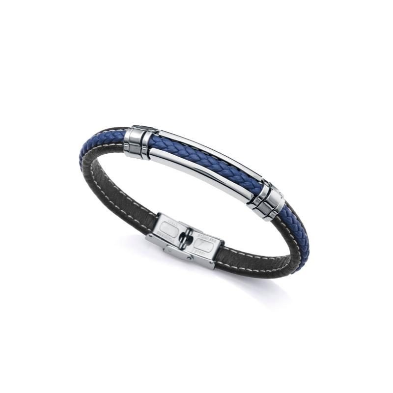 Pulsera VICEROY 14063P01013 MAGNUM Acero Piel Negra y Azul Hombre COMPROBAR STOCK. Pulsera VICEROY 14063P01013 MAGNUM Acero Piel Negra y Azul Hombre COMPROBAR STOCK.