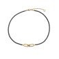 Collar VICEROY 75371C01010 Acero Cadena de Serpiente Dorado y Negro Mujer