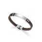 Pulsera VICEROY Air Para Hombre - Piel Marrón con Detalle Placa Central de Acero | 6343P09011 Pulsera VICEROY Air Para Hombre - Piel Marrón con Detalle Placa Central de Acero | 6343P09011