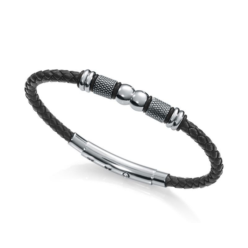 Pulsera Viceroy 15081P01010 Acero Piel Hombre Pulsera Viceroy 15081P01010 Acero Piel Hombre