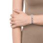 Pulsera Viceroy Chic de acero IP rosa formada por eslabones redondos 75134P01012