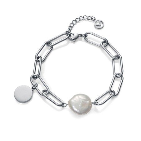 Pulsera Viceroy 1317P01000 Chic acero y perla Mujer