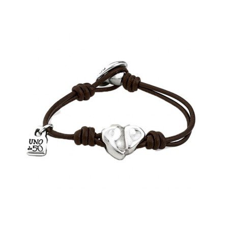 Cupido (Pulsera Talla M) Uno de 50 Aleación de metales bañados en plata de ley