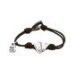 Cupido (Pulsera Talla M) Uno de 50 Aleación de metales bañados en plata de ley