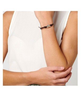 Cupido (Pulsera Talla M) Uno de 50 Aleación de metales bañados en plata de ley