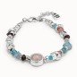 Pulsera UNO de 50 PUL1848MCLMTL0M My Luck Energía+ Bañada en Plata con Piedras y Cristales Talla M Mujer