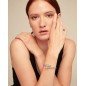 Comeback (Pulsera Talla L) Uno de 50 Pulsera rígida de aleación de metales bañados en plata de ley con muelle interior