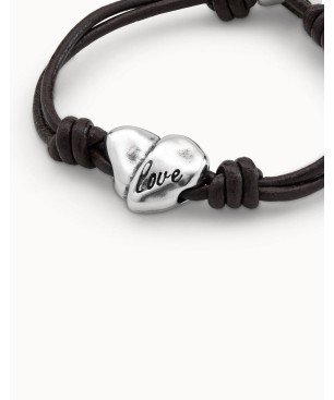 Cupido (Pulsera Talla M) Uno de 50 Aleación de metales bañados en plata de ley