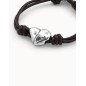 Cupido (Pulsera Talla M) Uno de 50 Aleación de metales bañados en plata de ley