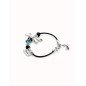 Pulsera UNOde50 Ser rebelde - Cristales y Libélula Bañada en Plata de Ley - Mensaje Amor | PUL2478MCLMTL0M
