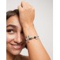 Pulsera UNOde50 Ser rebelde - Cristales y Libélula Bañada en Plata de Ley - Mensaje Amor | PUL2478MCLMTL0M