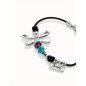Pulsera UNOde50 Ser rebelde - Cristales y Libélula Bañada en Plata de Ley - Mensaje Amor | PUL2478MCLMTL0M