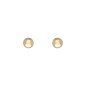 Pendientes presión bola 8 MM brillo chapada en oro (1 micra)