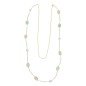 Collar maxi perlas y piedras chapada Perlas de Mallorca