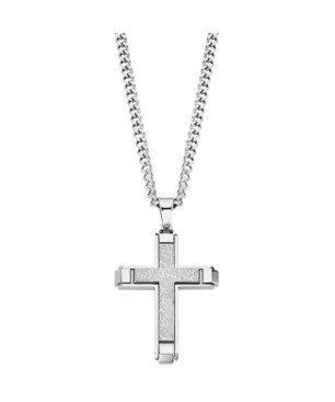 Collar Lotus LS2256-1/1 Cruz Acero Hombre