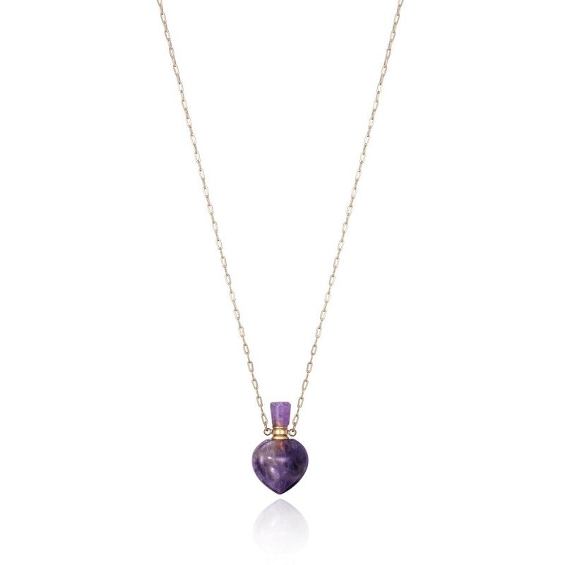 Collar Viceroy 14046C01012 acero dorado y piedra corazon Mujer