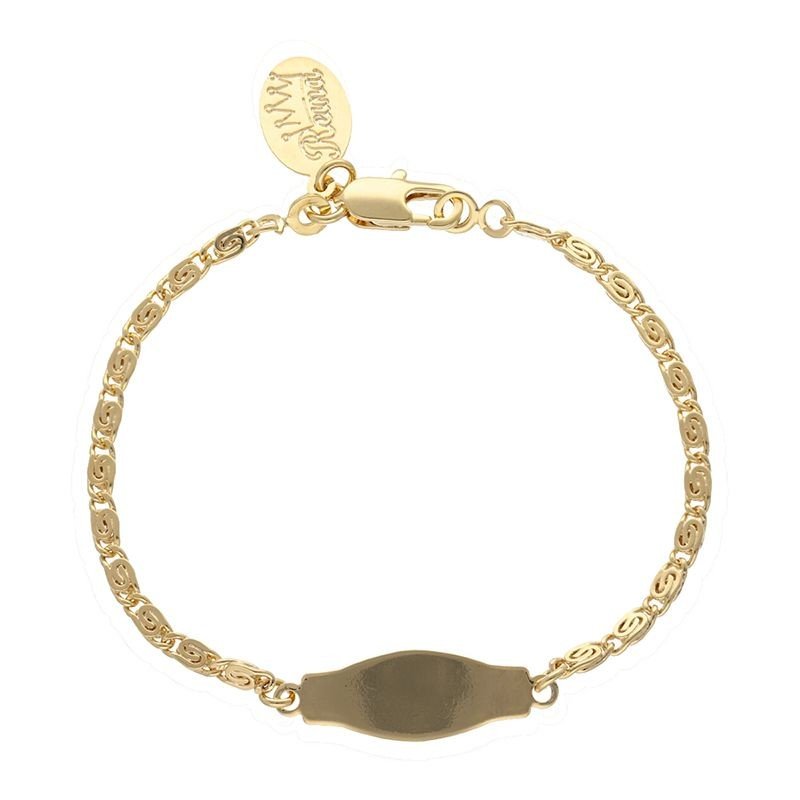 Esclava niña ojo de perdiz chapado oro (1 micra)