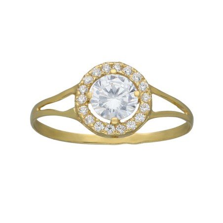 Conjunto comunión circonitas Oro 18 K 14