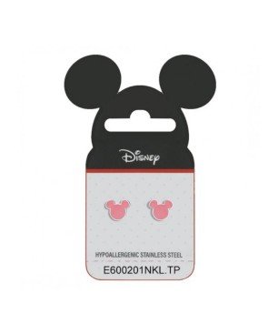 Pendientes Disney E600201NKL.TP Mickey Acero Rosa