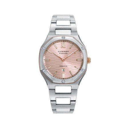 Reloj VICEROY 45004-83 Colección Laura Escanes doble Ip rosa diamantes creados y cristal zafiro 10 ATM