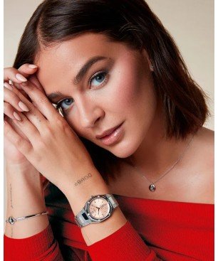 Reloj VICEROY 45004-83 Colección Laura Escanes doble Ip rosa diamantes creados y cristal zafiro 10 ATM