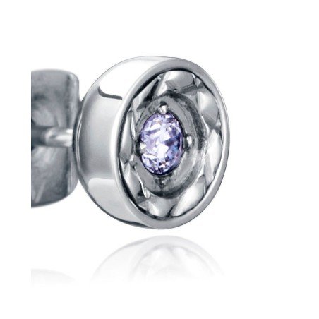 Pendientes VICEROY 75386E1000 colección Laura Escanes acero con diamante creado