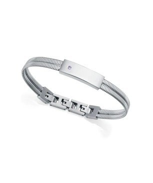 Pulsera VICEROY 75387P01000 Doble de hombre de acero colección Laura Escanes con diamante creado