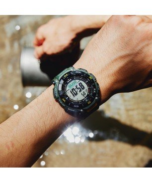 Reloj Casio PRO-TREK PRG-340-3ER Digital Outdoor imprescindibles Resistente Inmersión Buceo/Montaña Senderismo (100 metros)
