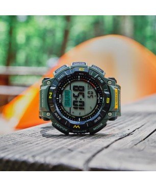 Reloj Casio PRO-TREK PRG-340-3ER Digital Outdoor imprescindibles Resistente Inmersión Buceo/Montaña Senderismo (100 metros)