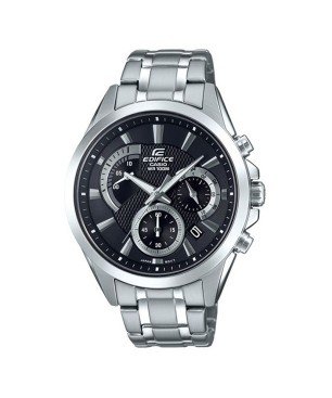 Reloj Casio EDIFICE EFV-580D-1AVUEF Cronógrafo plateado con esfera negra - Sumergible (100m)