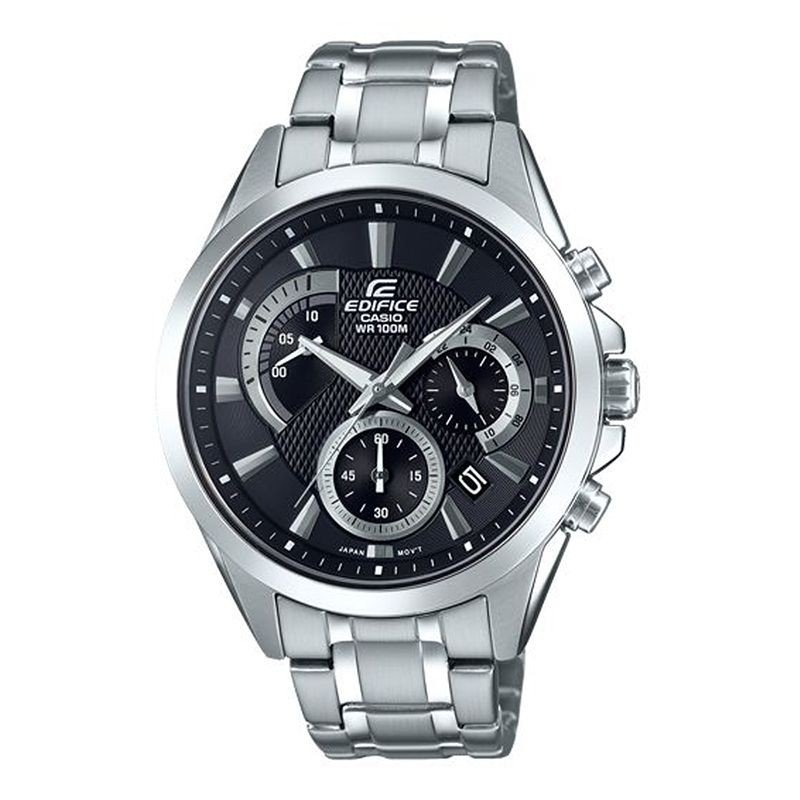 Reloj Casio EDIFICE EFV-580D-1AVUEF Cronógrafo plateado con esfera negra - Sumergible (100m) Reloj Casio EDIFICE EFV-580D-1AVUEF Cronógrafo plateado con esfera negra - Sumergible (100m)