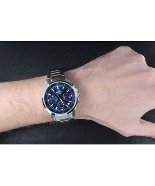 Reloj Casio EDIFICE EFR-527D-2AVUEF Cronógrafo de acero con esfera azul sumergible (100m)