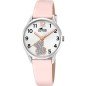 Reloj Lotus Junior Infantil de Acero con Esfera Blanca y Correa Rosa 18406/F