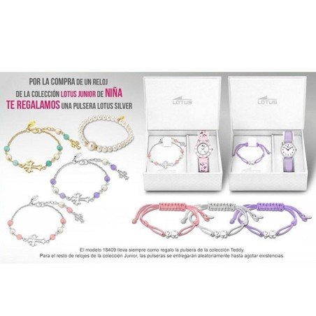 Reloj Lotus Niña Comunión Flor 18626/2 Correa Piel