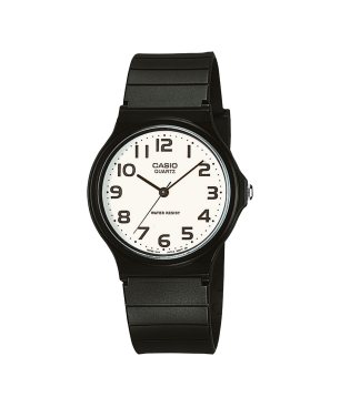 Reloj CASIO Unisex - Clásico Analógico Negro con Esfera Blanca - MQ-24-7B2LEG
