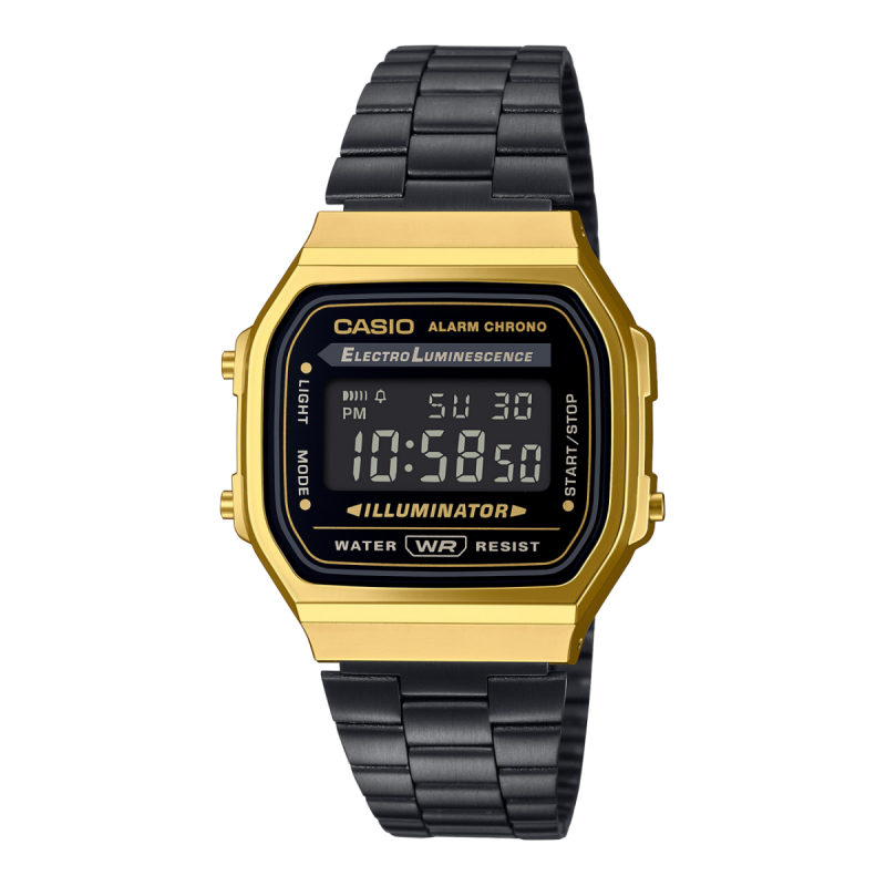 Reloj Vintage CASIO Hombre - Iconic Series Electroluminiscente - A168WEGB-1BEF Reloj Vintage CASIO Hombre - Iconic Series Electroluminiscente - A168WEGB-1BEF