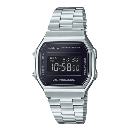 Reloj CASIO Vintage Unisex - Iconic Series Electroluminiscente - A168WEM-1EF