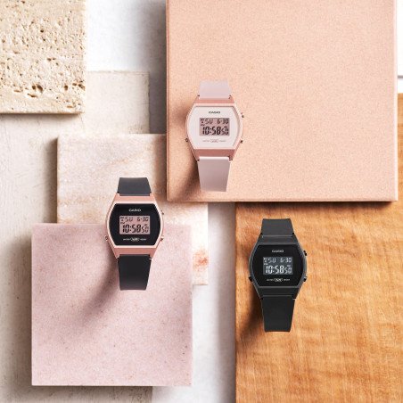 Reloj CASIO Para Mujer - Digital Rosa Resistente al Agua (50m) - LW-204-4AEF